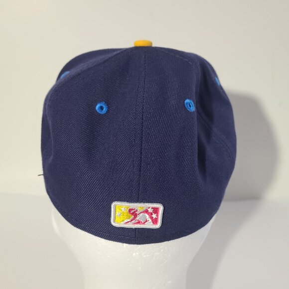 San Antonio Missions "Flying Chanclas" Blue/Red New Era Fitted 6 7/8 Hat/Cap New - Picture 10 of 10